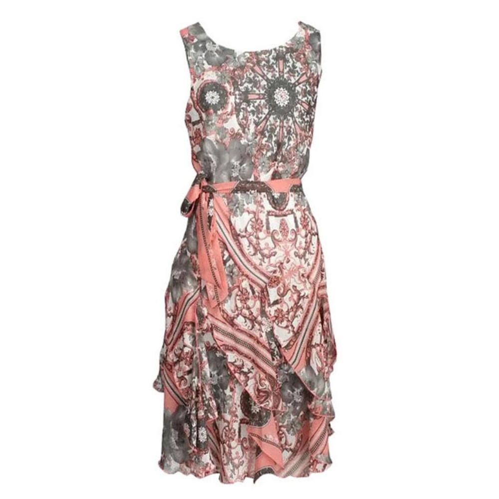 Signature by Robbie Bee - Pink Grey Dress